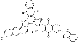 CAS#: 85702-66-5, 10-(1,3-Benzoxazol-2-yl)-6,13-dihydrodinaphtho[2,3-a:2',3'-i]naphtho[2',3':6,7]indolo[2,3-c]carbazole-5,7,12,14,19,24-hexone