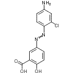 CAS 登录号：85720-88-3， 5-[(4-氨基-2-氯苯基)偶氮]-2-羟基苯甲酸