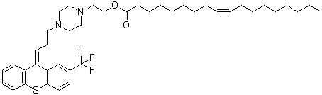 CAS#: 85721-06-8, 2-(4-{(3Z)-3-[2-(Trifluoromethyl)-9H-thioxanthen-9-ylidene]propyl}-1-piperazinyl)ethyl (9Z)-9-octadecenoate