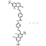 CAS#: 85721-13-7, Trisodium 5-amino-3-{[4-({4-[(2-amino-8-hydroxy-6-sulfonato-1-naphthyl)diazenyl]benzoyl}amino)phenyl]diazenyl}-4-hydroxy-2,7-naphthalenedisulfonate