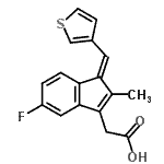 CAS#: 857250-95-4, [(1Z)-5-Fluoro-2-methyl-1-(3-thienylmethylene)-1H-inden-3-yl]acetic acid