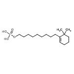 CAS#: 85733-82-0, 9-(6,6-Dimethyl-1-cyclohexen-1-yl)nonyl dihydrogen phosphate