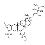 CAS#: 85748-14-7, sodium [(2S,3S,5S,6S,8S,9S,10R,13R,14S,17R)-10,13-dimethyl-17-[(E,1R)-1,4,5,5,6-pentamethylhept-3-enyl]-2,3-disulfonatooxy-2,3,4,5,6,7,8,9,11,12,14,15,16,17-tetradecahydro-1H-cyclopenta[a]phenanthren-6-yl] sulfate