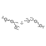 CAS 登录号：85763-59-3， 二(1-{2-[{4-[(2-氯-4-硝基苯基)偶氮]苯基}(乙基)氨基]乙基}-2,3-二甲基-2,3-二氢-1H-咪唑-1-鎓)四氯锌酸盐(2-)