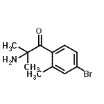 CAS#: 857732-03-7, 2-Amino-1-(4-bromo-2-methylphenyl)-2-methyl-1-propanone