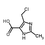 CAS 登录号：857939-27-6， 4-(氯甲基)-2-甲基-1H-咪唑-5-羧酸