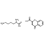 CAS 登录号：85828-80-4， 4-氧代-4H-苯并吡喃-2-羧酸-赖氨酸(1:1)