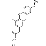 CAS#: 85828-82-6, Ethyl [3,5-diiodo-4-(4-methoxyphenoxy)phenyl]acetate