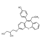 CAS#: 85850-94-8, 3-{[10-Ethyl-11-(4-hydroxyphenyl)dibenzo[b,f]thiepin-3-yl]oxy}-1,2-propanediol