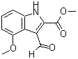 CAS#: 858747-09-8, Methyl 3-formyl-4-methoxy-1H-indole-2-carboxylate