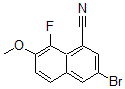 CAS 登录号：858946-63-1， 3-溴-8-氟-7-甲氧基-1-萘甲腈