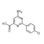 CAS#: 858956-28-2, 6-Amino-2-(4-chlorophenyl)-4-pyrimidinecarboxylic acid