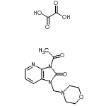 CAS#: 85930-05-8, 3-Acetyl-1-(4-morpholinylmethyl)-1,3-dihydro-2H-imidazo[4,5-b]pyridin-2-one ethanedioate (1:1)