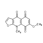 CAS#: 859304-28-2, 7-Methoxy-9-methylfuro[2,3-b]quinoline-4,5,8(9H)-trione