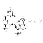 CAS#: 85959-03-1, Trisodium 3-({5-[(4,6-dichloro-1,3,5-triazin-2-yl)amino]-2-sulfonatophenyl}diazenyl)-4-hydroxy-1,5-naphthalenedisulfonate
