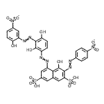 CAS#: 85959-23-5, 5-({2,4-Dihydroxy-3-[(2-hydroxy-5-nitrophenyl)diazenyl]phenyl}diazenyl)-4-hydroxy-3-[(4-nitrophenyl)diazenyl]-2,7-naphthalenedisulfonic acid