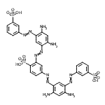 CAS#: 85959-49-5, 2,4-Bis({2,4-diamino-5-[(3-sulfophenyl)diazenyl]phenyl}diazenyl)benzenesulfonic acid