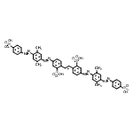 CAS#: 85959-57-5, 2,2'-[(E)-1,2-Ethenediyl]bis[5-({2,5-dimethyl-4-[(4-sulfophenyl)diazenyl]phenyl}diazenyl)benzenesulfonic acid]