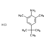 CAS#: 859784-19-3, 2,6-Dimethyl-4-(2-methyl-2-propanyl)aniline hydrochloride (1:1)