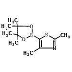 CAS#: 859833-13-9, 2,4-Dimethyl-5-(4,4,5,5-tetramethyl-1,3,2-dioxaborolan-2-yl)-1,3-thiazole