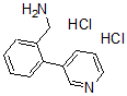 CAS 登录号：859833-18-4， 2-(3-吡啶基)-苯甲胺盐酸盐(1:2)