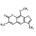 CAS#: 85985-46-2, 9-Methoxy-3,6-dimethyl-7H-furo[3,2-g]chromen-7-one