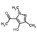 CAS 登录号：85985-63-3， 1-(4-羟基-1,3-二甲基-1H-吡唑-5-基)乙酮