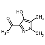 CAS 登录号：85985-64-4， 1-(4-羟基-1,5-二甲基-1H-吡唑-3-基)乙酮