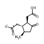 CAS 登录号：86023-17-8， [(1R,2S,3R)-3-甲基-2-(硝基甲基)-5-氧代环戊基]乙酸