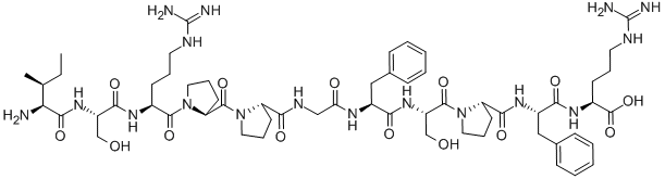 CAS 登录号:86030-63-9, 异亮氨酰-丝氨酰-精氨酰-脯氨酰-脯氨酰-甘氨酰-苯丙氨酰-丝氨酰-脯氨酰-苯丙氨酰-精氨酸