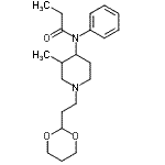 CAS 登录号：86052-06-4， N-{1-[2-(1,3-二恶烷-2-基)乙基]-3-甲基-4-哌啶基}-N-苯丙酰胺