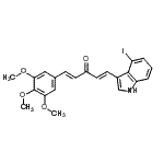 CAS#: 862161-92-0, (1E,4E)-1-(4-Iodo-1H-indol-3-yl)-5-(3,4,5-trimethoxyphenyl)-1,4-pentadien-3-one