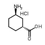 CAS#: 862401-49-8, (1R,3R)-3-Aminocyclohexanecarboxylic acid hydrochloride (1:1)
