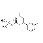 CAS#: 862466-15-7, 2-Methyl-2-propanyl [1-(3-fluorophenyl)-3-hydroxypropyl]carbamate