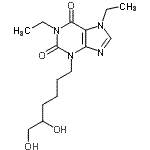 CAS#: 86257-04-7, 3-(5,6-Dihydroxyhexyl)-1,7-diethyl-3,7-dihydro-1H-purine-2,6-dione