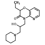 CAS#: 86267-26-7, 2-Ethyl-4-[2-hydroxy-3-(1-piperidinyl)propyl]-2H-pyrido[3,2-b][1,4]oxazin-3(4H)-one