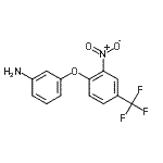 CAS 登录号：86336-36-9， 3-[2-硝基-4-(三氟甲基)苯氧基]苯胺