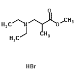 CAS 登录号：86343-60-4， 甲基3-(二乙基氨基)-2-甲基丙酸酯氢溴酸盐(1:1)