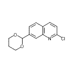 CAS#: 863549-12-6, 2-Chloro-7-(1,3-dioxan-2-yl)quinoline