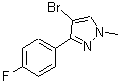 CAS 登录号：863605-34-9， 4-溴-3-(4-氟苯基)-1-甲基-1H-吡唑