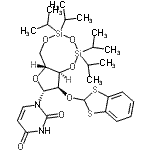 CAS#: 86365-02-8, 1-[(6aR,8R,9R,9aR)-9-(1,3-Benzodithiol-2-yloxy)-2,2,4,4-tetraisopropyltetrahydro-6H-furo[3,2-f][1,3,5,2,4]trioxadisilocin-8-yl]-2,4(1H,3H)-pyrimidinedione