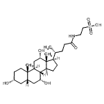 CAS 登录号：86386-60-9， 2-{[(3alpha,5beta,7alpha,8Xi,12alpha)-3,7,12-三羟基-24-氧代胆烷-24-基]氨基}乙烷磺酸
