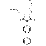 CAS#: 863886-38-8, 1-(4-Biphenylyl)-3,4-bis[(2-hydroxyethyl)sulfanyl]-1H-pyrrole-2,5-dione