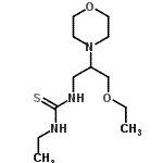 CAS 登录号：86398-90-5， 1-[3-乙氧基-2-(4-吗啉基)丙基]-3-乙基硫脲