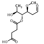 CAS#: 86402-44-0, 4-O-(3-Carboxypropanoyl)-2,6-dideoxy-3-O-methyl-L-lyxo-hexose