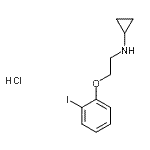 CAS 登录号：86408-33-5， N-[2-(2-碘苯氧基)乙基]环丙胺盐酸盐(1:1)