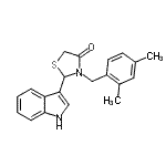 CAS#: 86427-41-0, 3-(2,4-Dimethylbenzyl)-2-(1H-indol-3-yl)-1,3-thiazolidin-4-one
