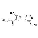 CAS#: 864684-98-0, Ethyl 2-(2-ethyl-4-pyridinyl)-4-methyl-1,3-thiazole-5-carboxylate
