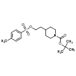 CAS#: 864685-09-6, 2-Methyl-2-propanyl 4-(2-{[(4-methylphenyl)sulfonyl]oxy}ethyl)-1-piperidinecarboxylate