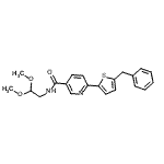 CAS#: 864685-29-0, 6-(5-Benzyl-2-thienyl)-N-(2,2-dimethoxyethyl)nicotinamide